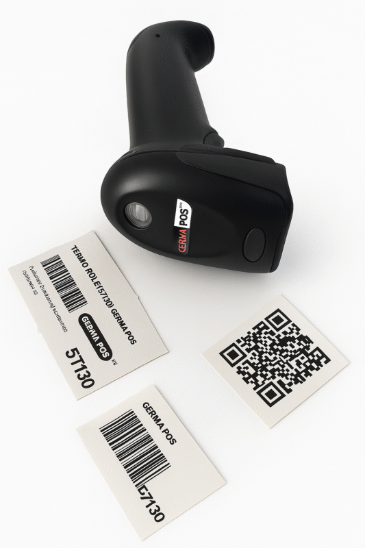 Barkod i QR čitač GERMAPOS BEŽIČNI GP-542ASBW