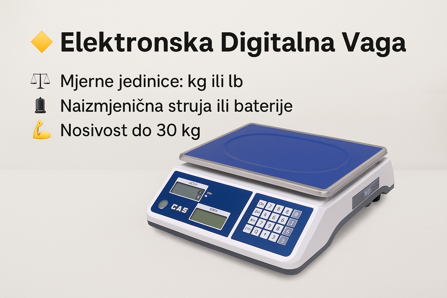 Elektronska Trgovačka Vaga ACS bez vrata