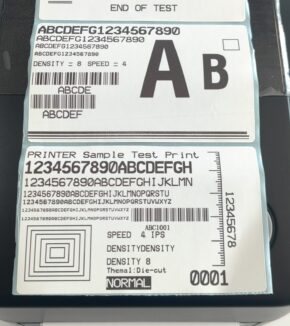 Ispisana naljepnica iz printera Germapos GP-B024CP – prikaz detalja