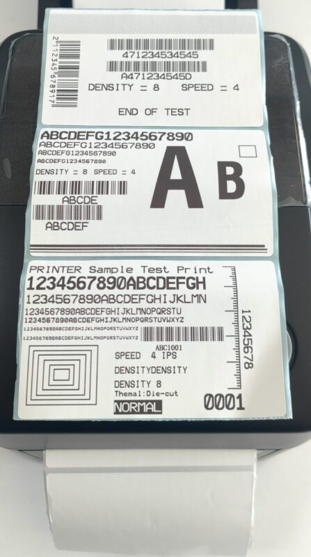 Ispisana naljepnica iz printera Germapos GP-B024CP – prikaz detalja
