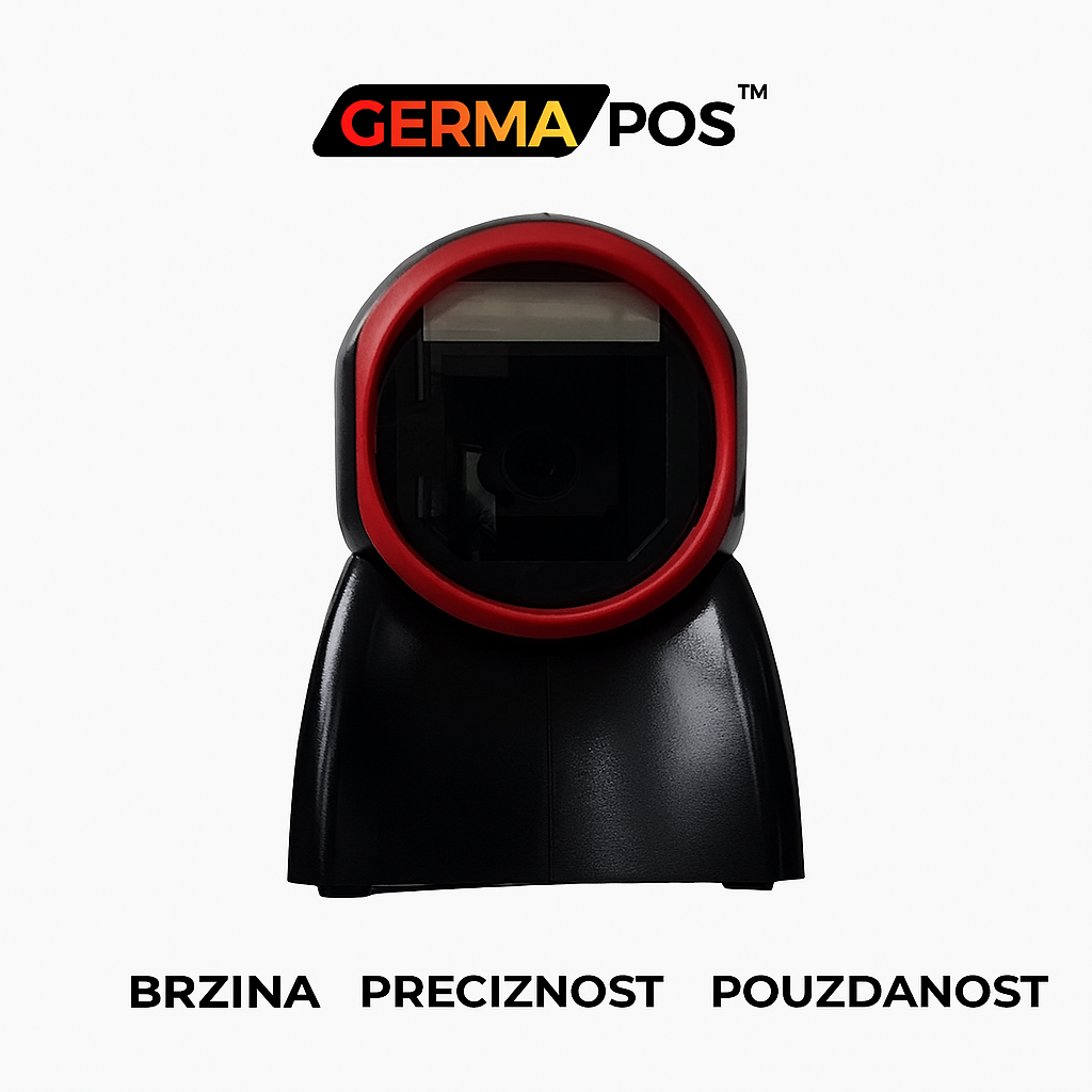 GERMAPOS GP-827SB višesmjerni barkod i QR čitač sa USB i RS232 konekcijom